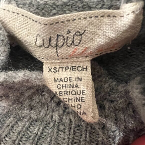 Gray Cupio cozy sweater size XS - Picture 4 of 6